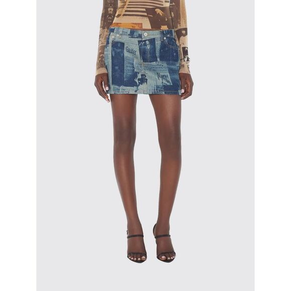 Jean Paul Gaultier Skirt Woman Denim